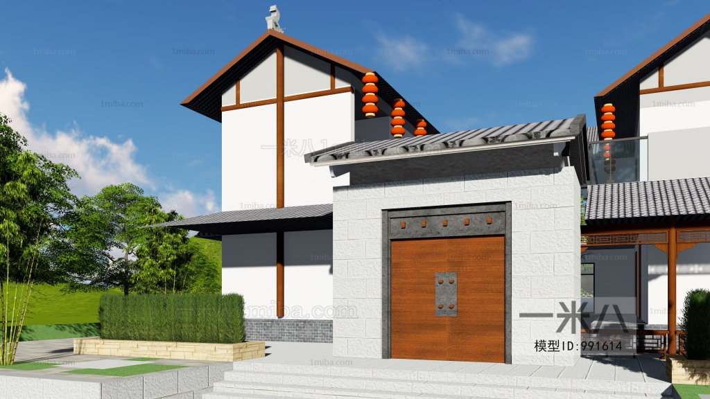 New Chinese Style Building Appearance