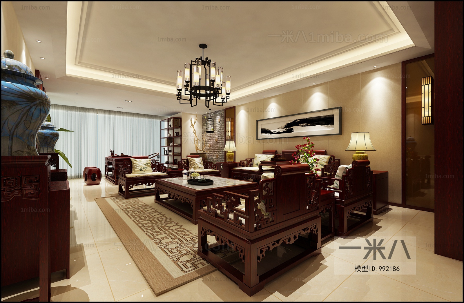 New Chinese Style Dining Room