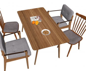 Nordic Style Dining Table And Chairs-ID:393102225