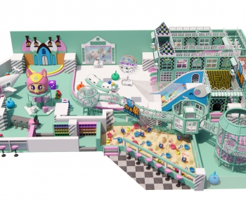 Modern Children's Amusement Park-ID:741018567