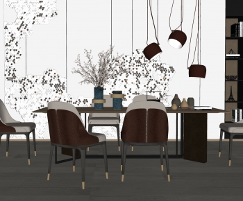 Modern Dining Table And Chairs-ID:412875475