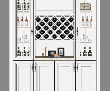 Simple European Style Wine Cabinet-ID:889297894