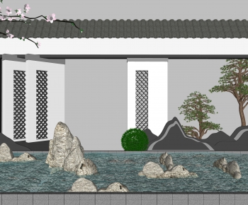 New Chinese Style Garden-ID:732410376