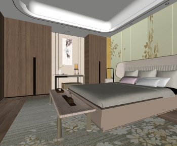 New Chinese Style Bedroom-ID:380855618