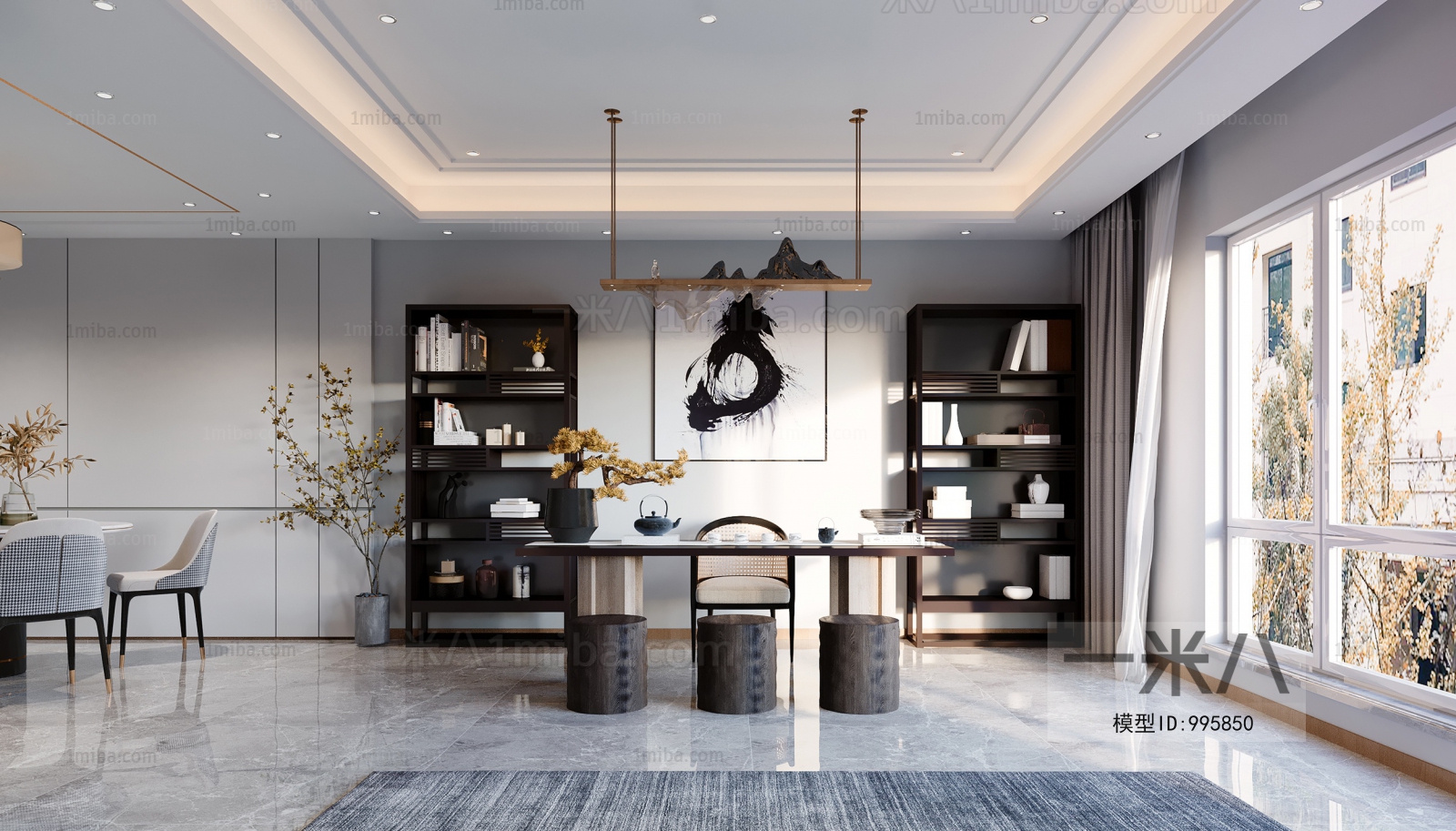 Modern New Chinese Style A Living Room