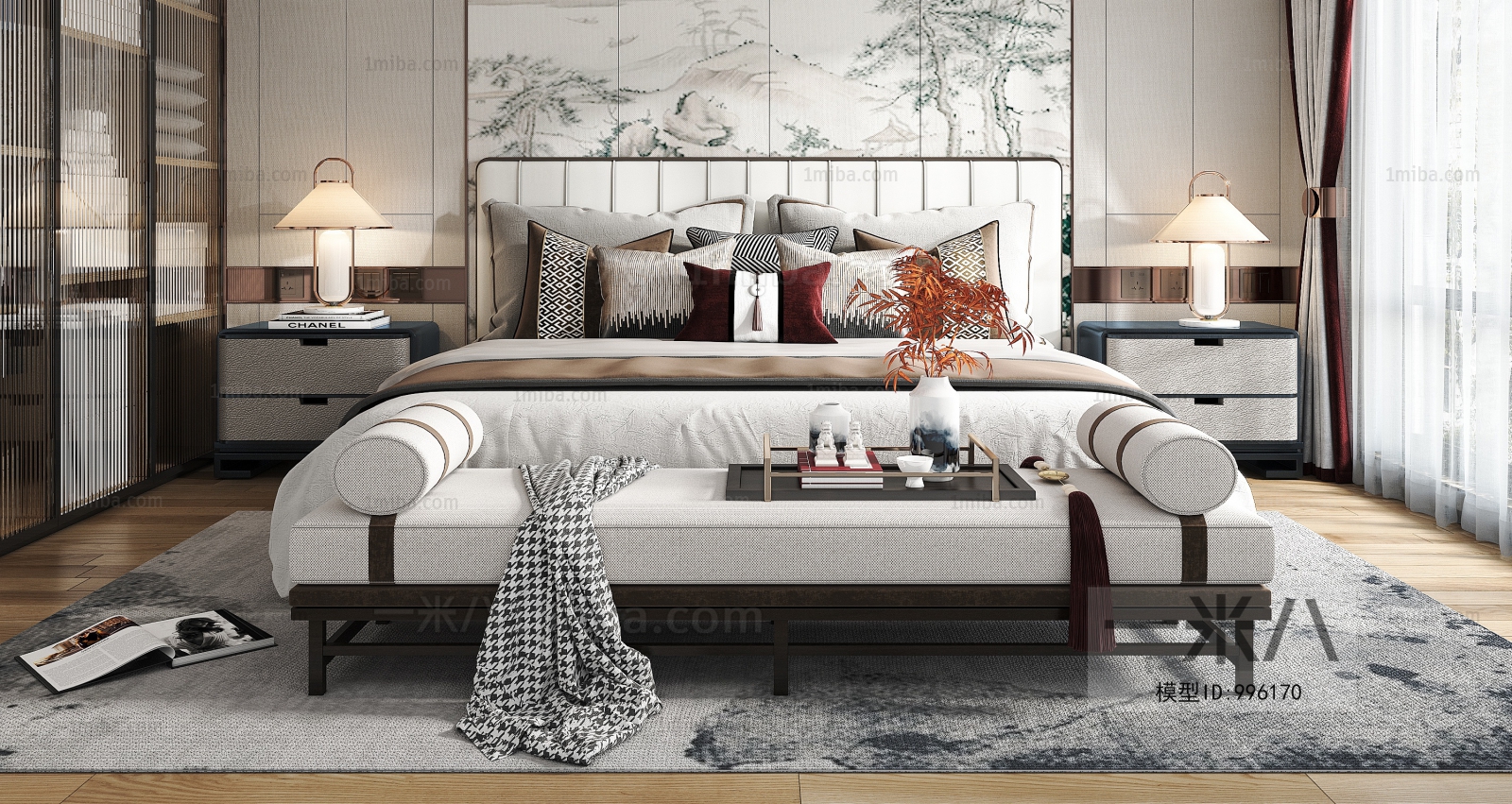 New Chinese Style Bedroom