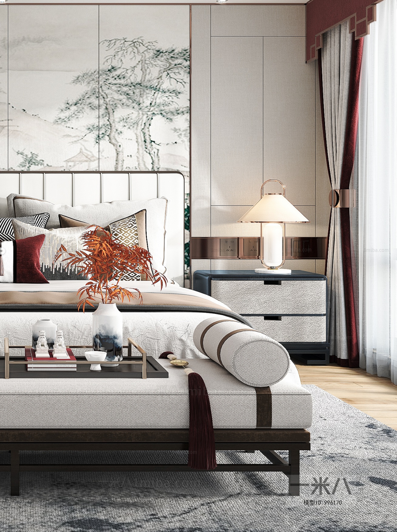 New Chinese Style Bedroom