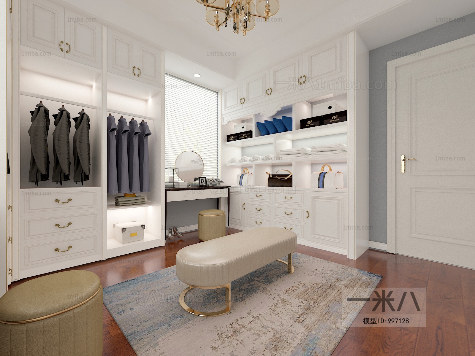 Modern Clothes Storage Area