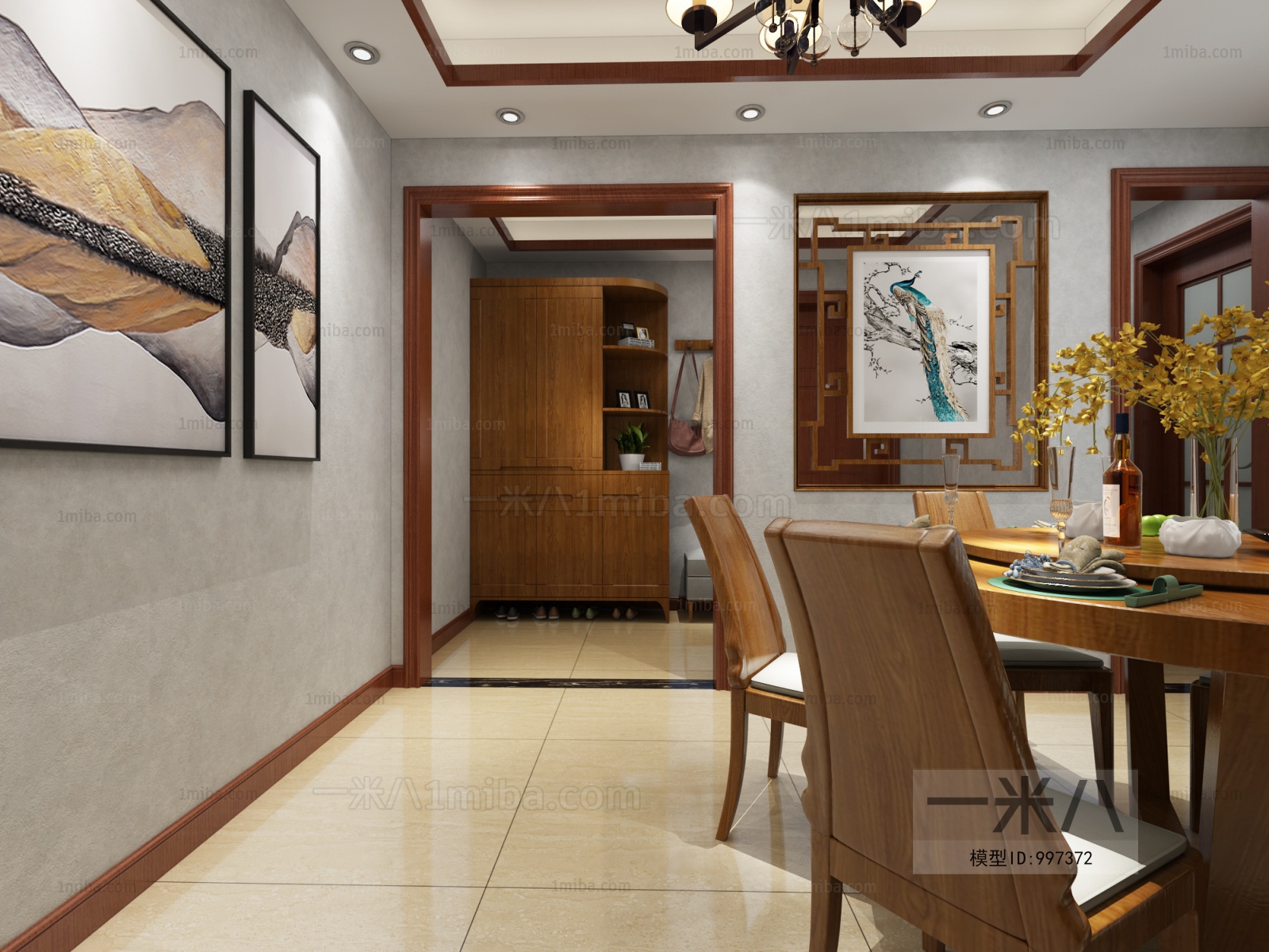 New Chinese Style Dining Room