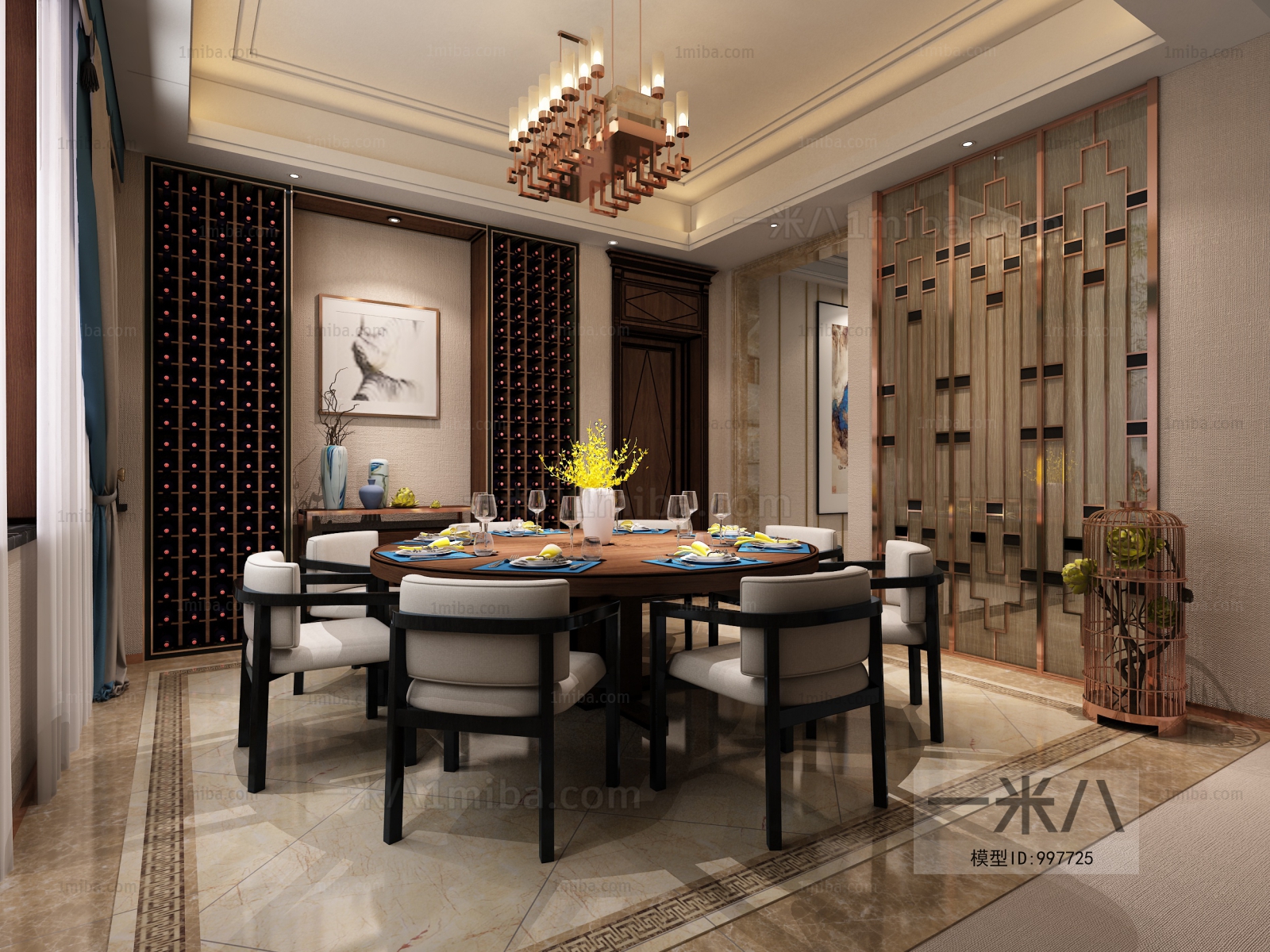 New Chinese Style Dining Room