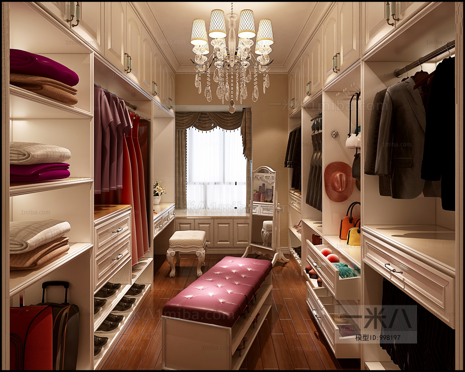 European Style Clothes Storage Area