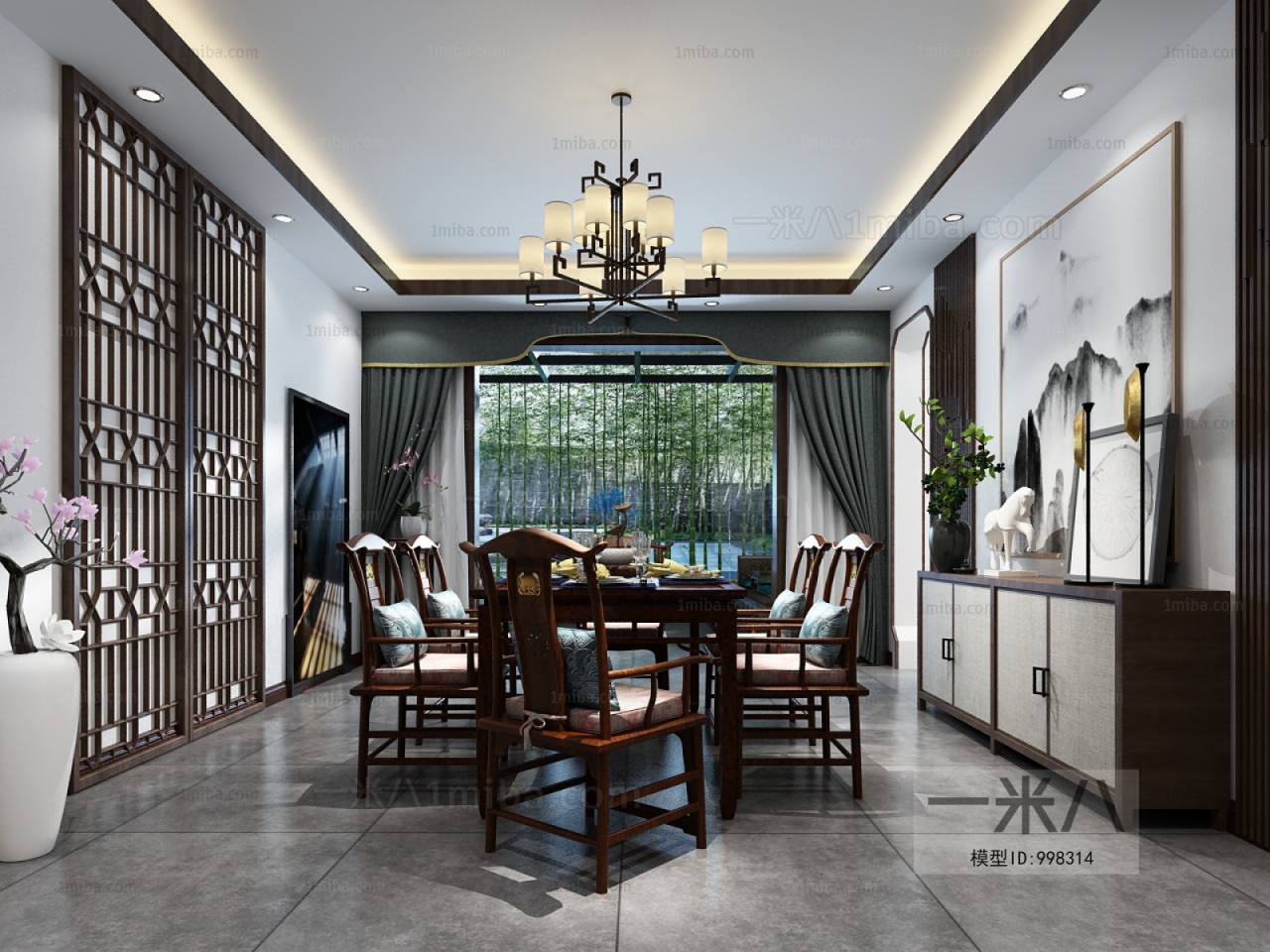 New Chinese Style Dining Room