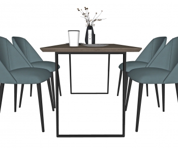 Nordic Style Dining Table And Chairs-ID:228771714