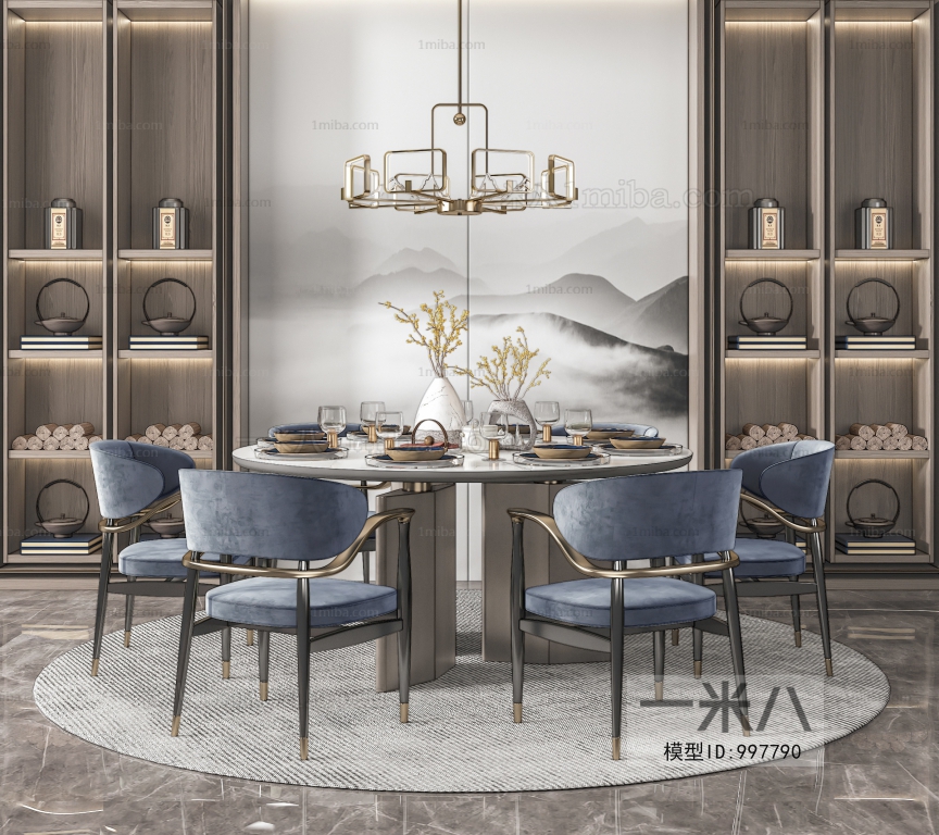 New Chinese Style Dining Table And Chairs