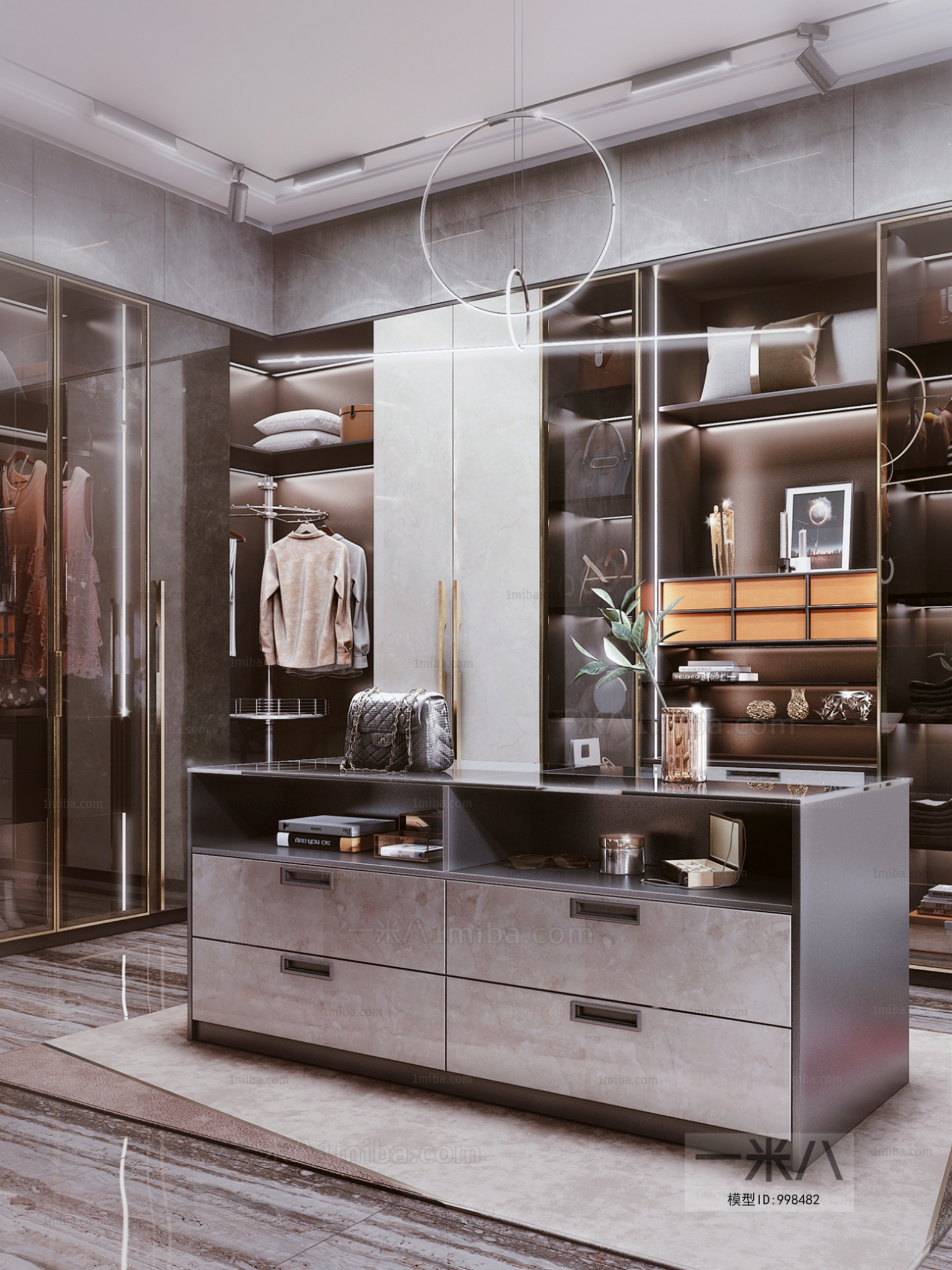 Modern Clothes Storage Area