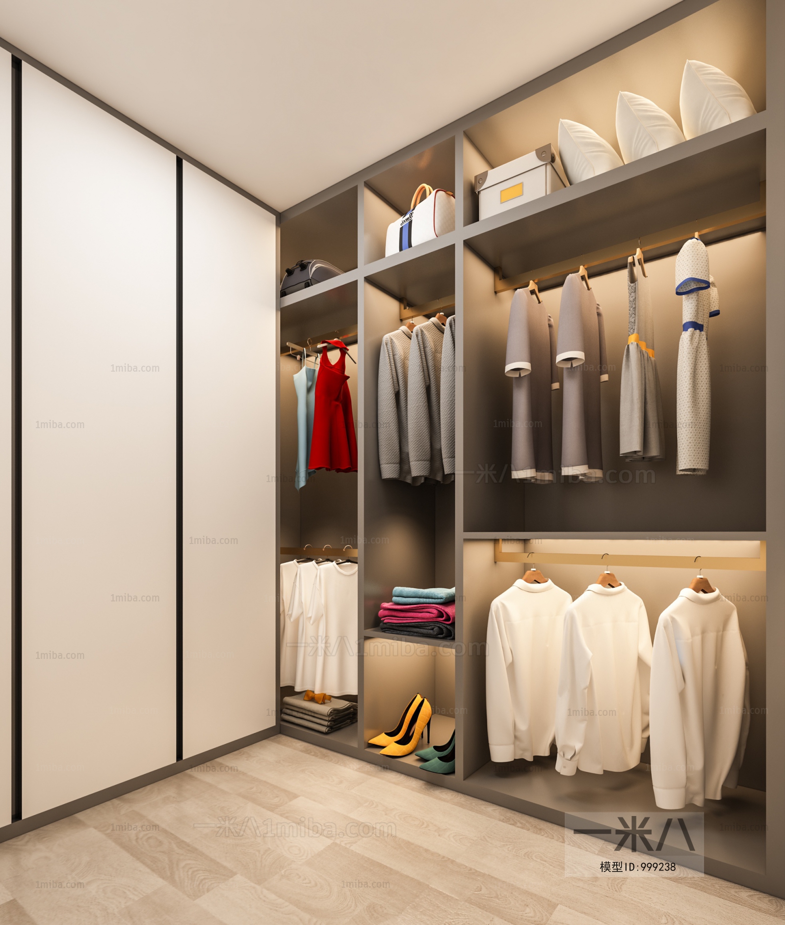 Modern Clothes Storage Area