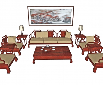 新中式沙发茶几组合-ID:795078938