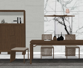 New Chinese Style Dining Table And Chairs-ID:667635668