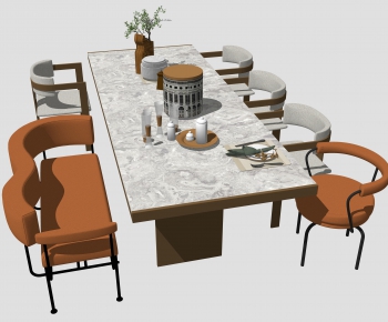 Modern Dining Table And Chairs-ID:579975385