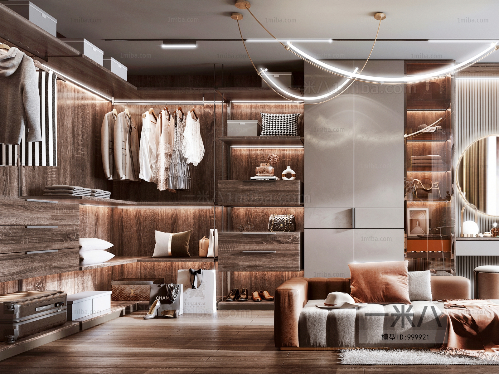 Modern Clothes Storage Area