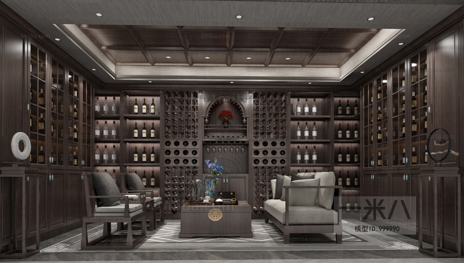 Chinese Style Wine Cellar/Wine Tasting Room