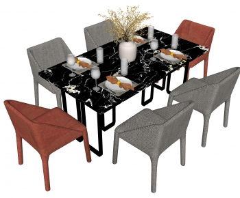 Modern Dining Table And Chairs-ID:584102115