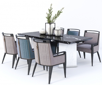 New Chinese Style Dining Table And Chairs-ID:338345723