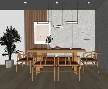 New Chinese Style Dining Room-ID:561724876