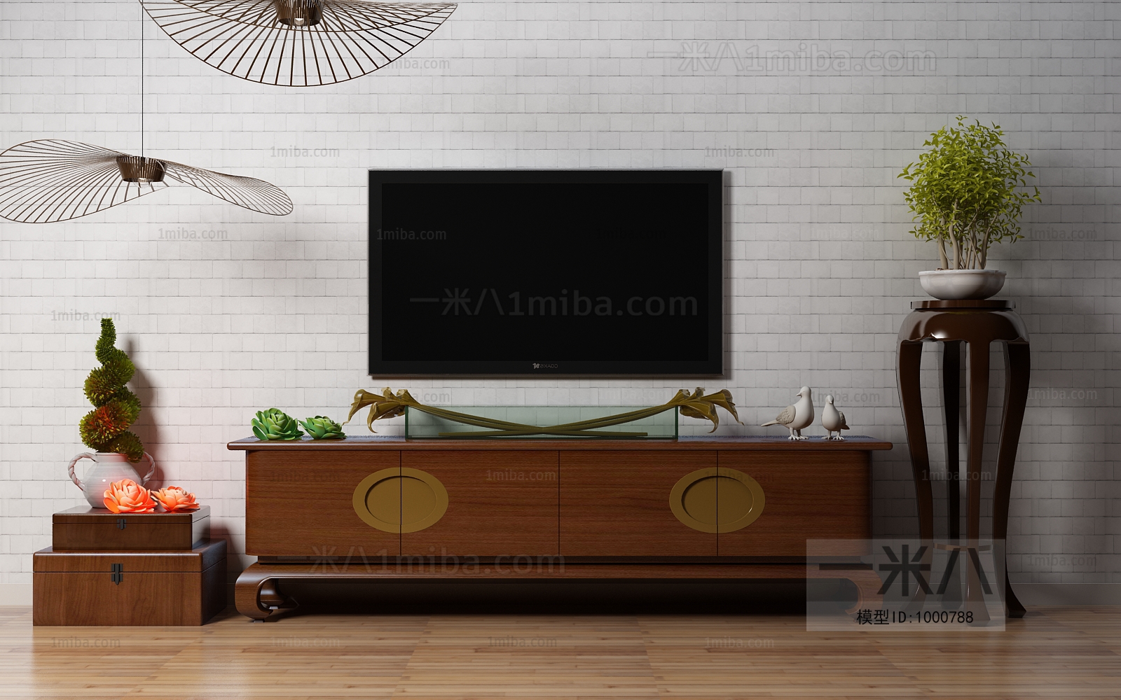 New Chinese Style TV Cabinet