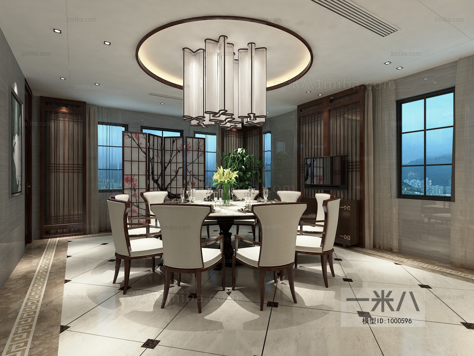 New Chinese Style Dining Room