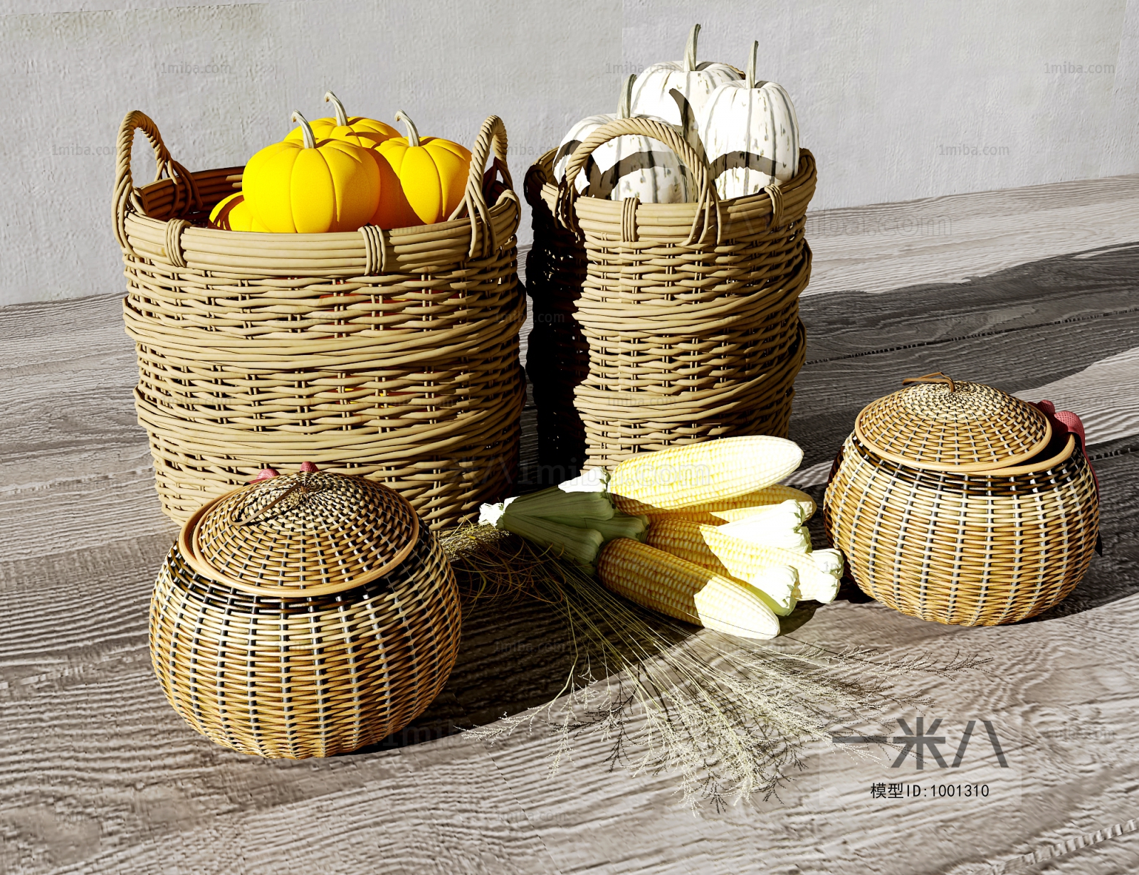 New Chinese Style Country Style Storage Basket