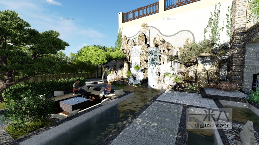 New Chinese Style Courtyard/landscape