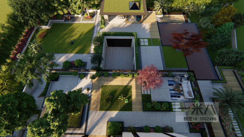 Modern Courtyard/landscape