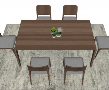 Modern Dining Table And Chairs-ID:324285149