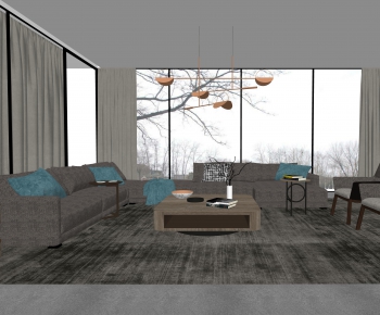 Modern A Living Room-ID:290978564