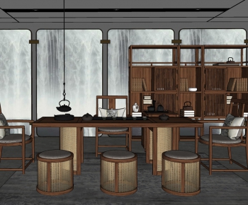 New Chinese Style Tea House-ID:391543872