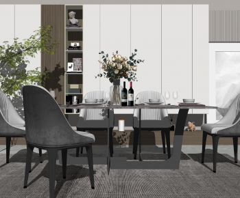 Modern Dining Table And Chairs-ID:657109797