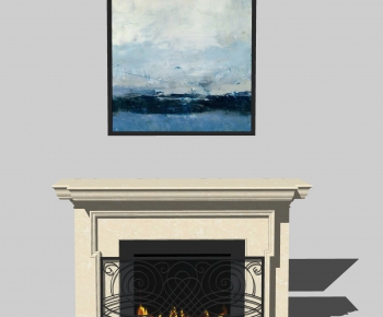 Simple European Style Fireplace-ID:562437254