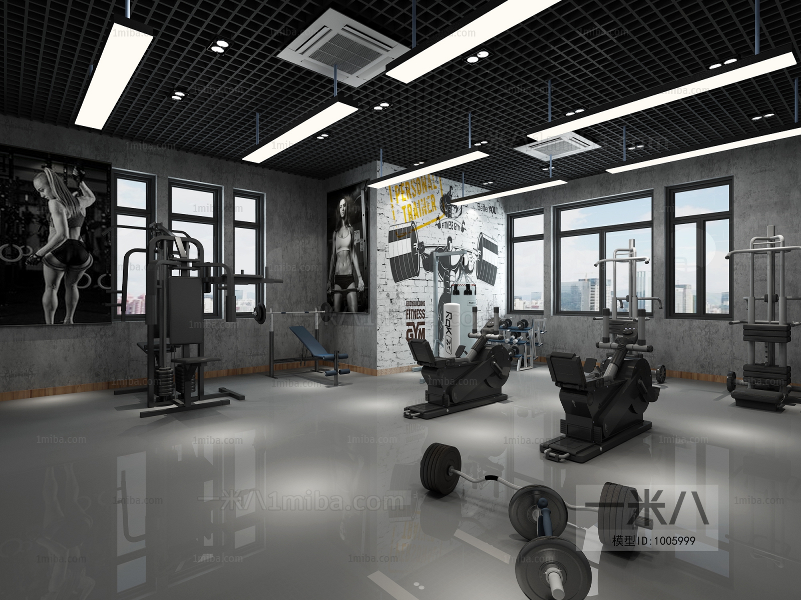 Industrial Style Gym