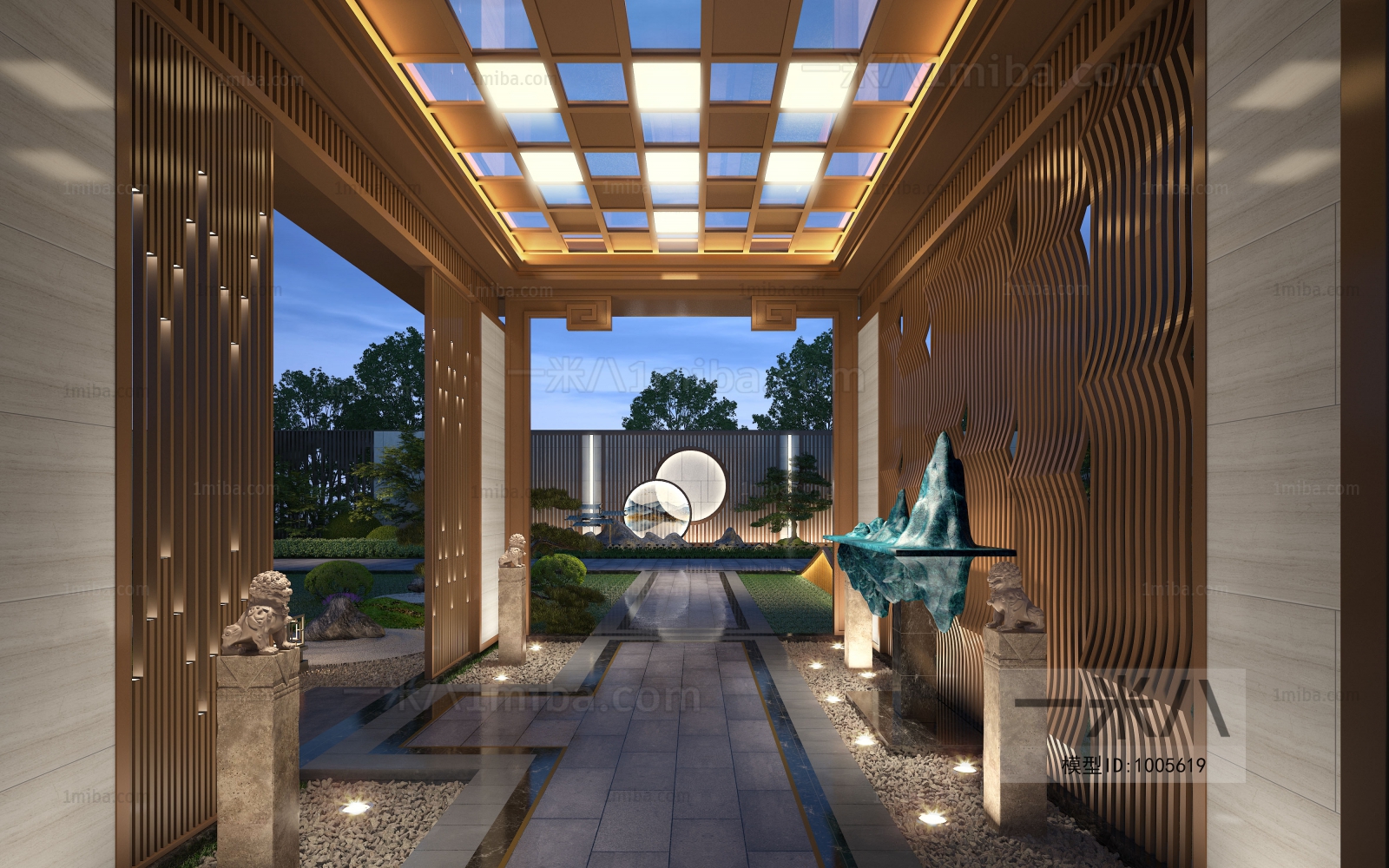 New Chinese Style Courtyard/landscape