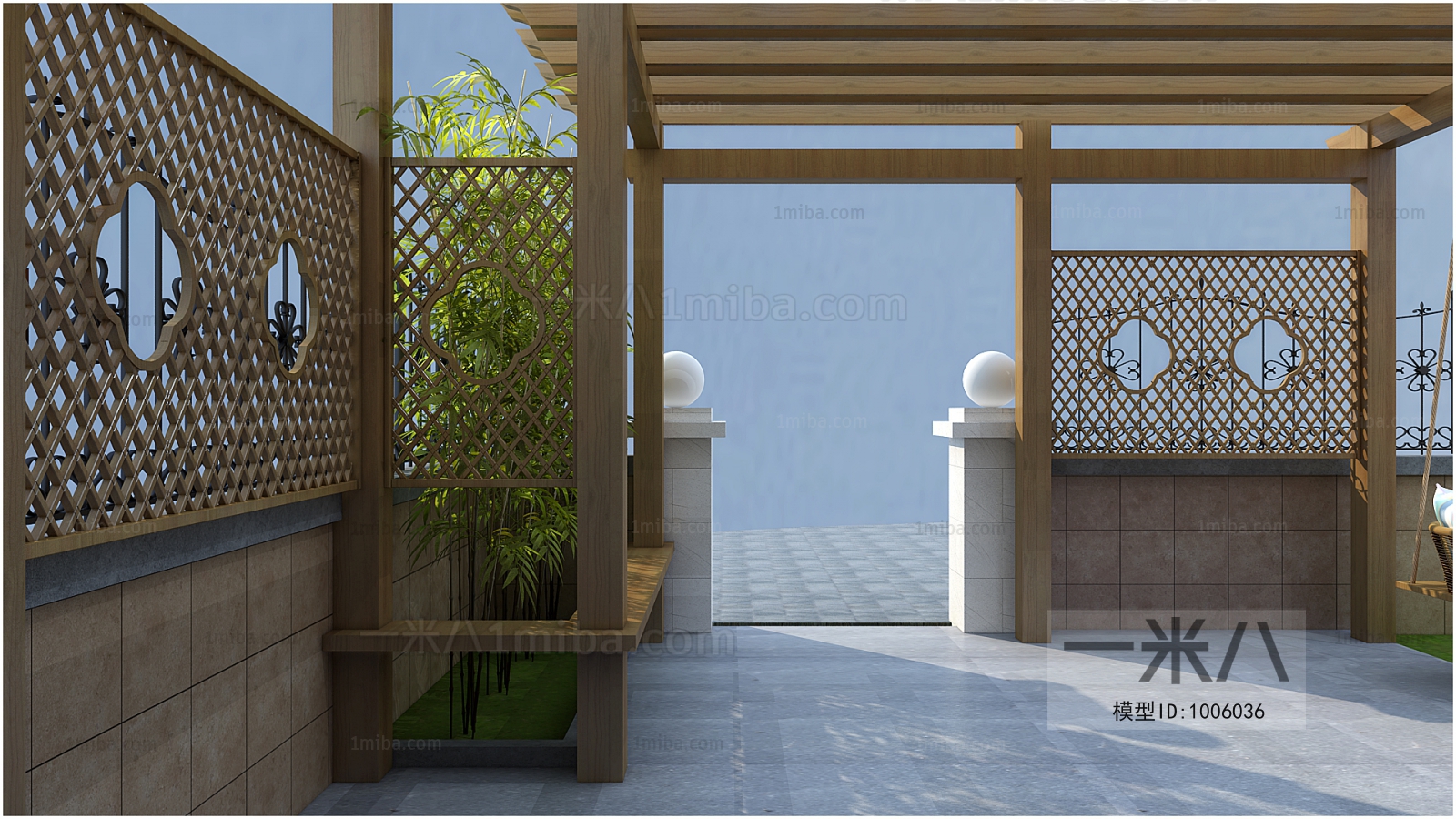 New Chinese Style Courtyard/landscape