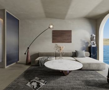Wabi-sabi Style A Living Room-ID:851043941