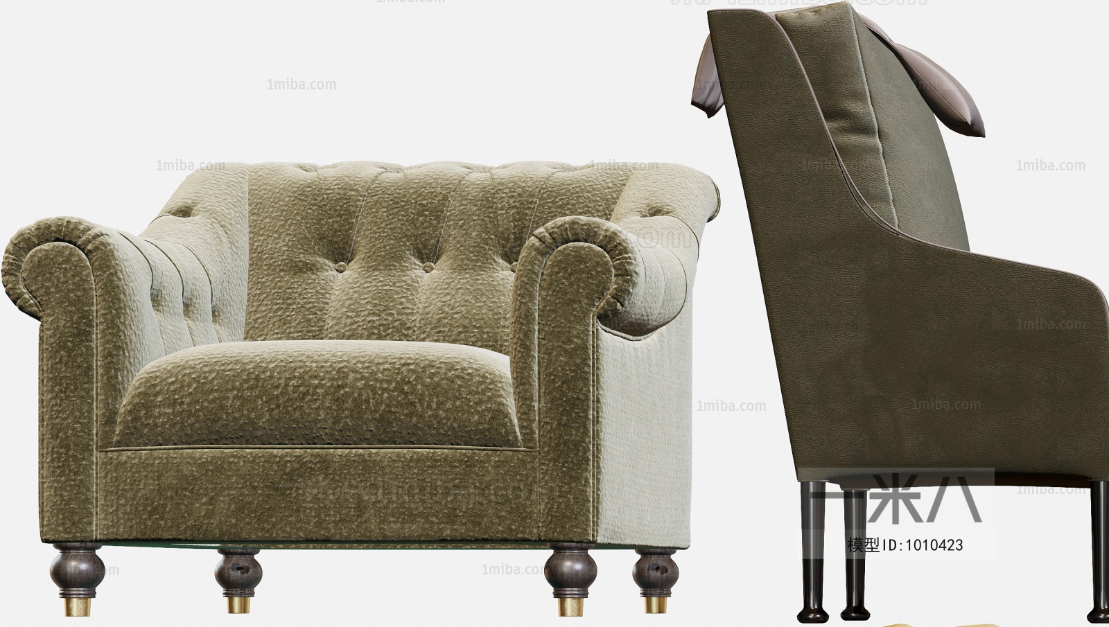 Simple European Style Single Sofa