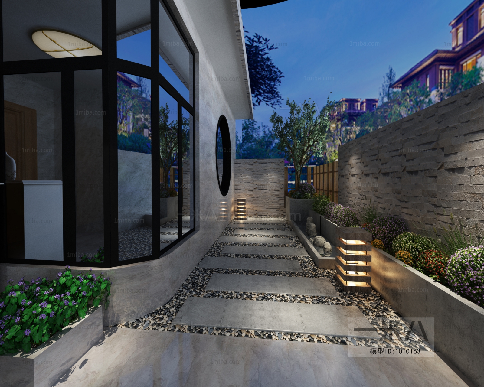 Modern Courtyard/landscape