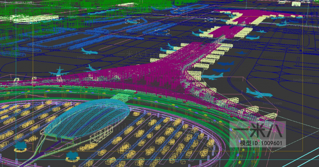 Modern Architectural Bird's-eye View Planning