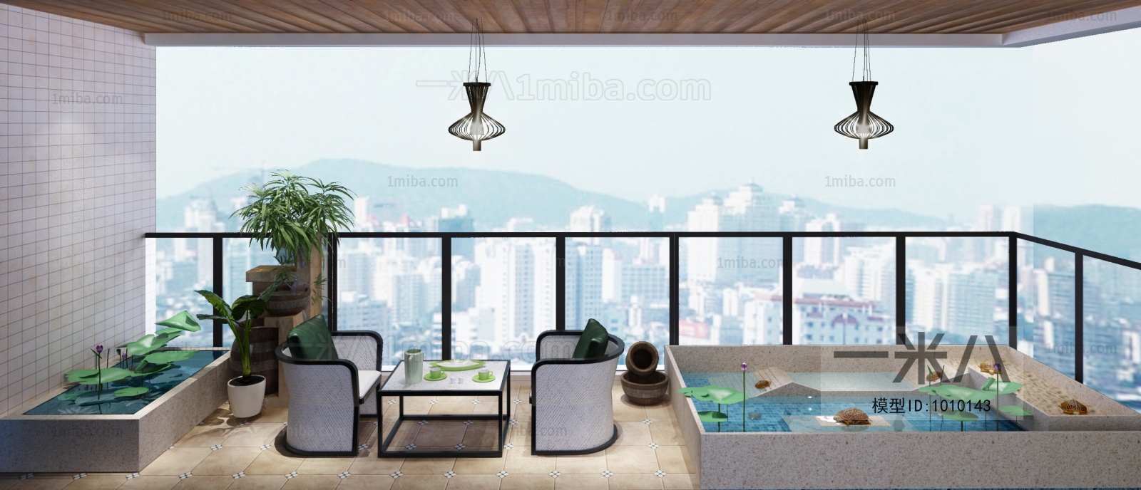 New Chinese Style Balcony