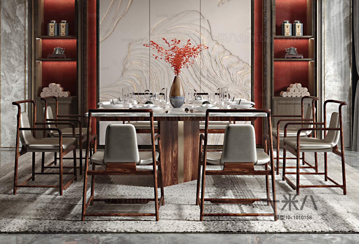 New Chinese Style Dining Room