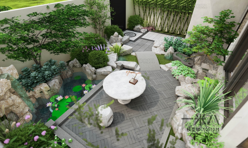 Modern Courtyard/landscape