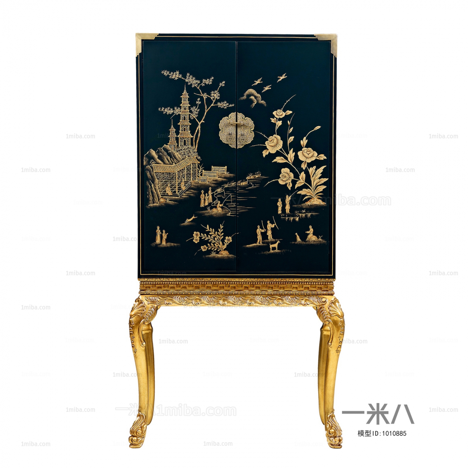 New Chinese Style Decorative Cabinet