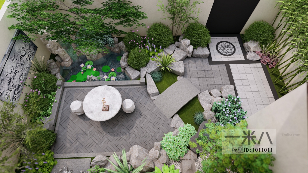 Modern Courtyard/landscape